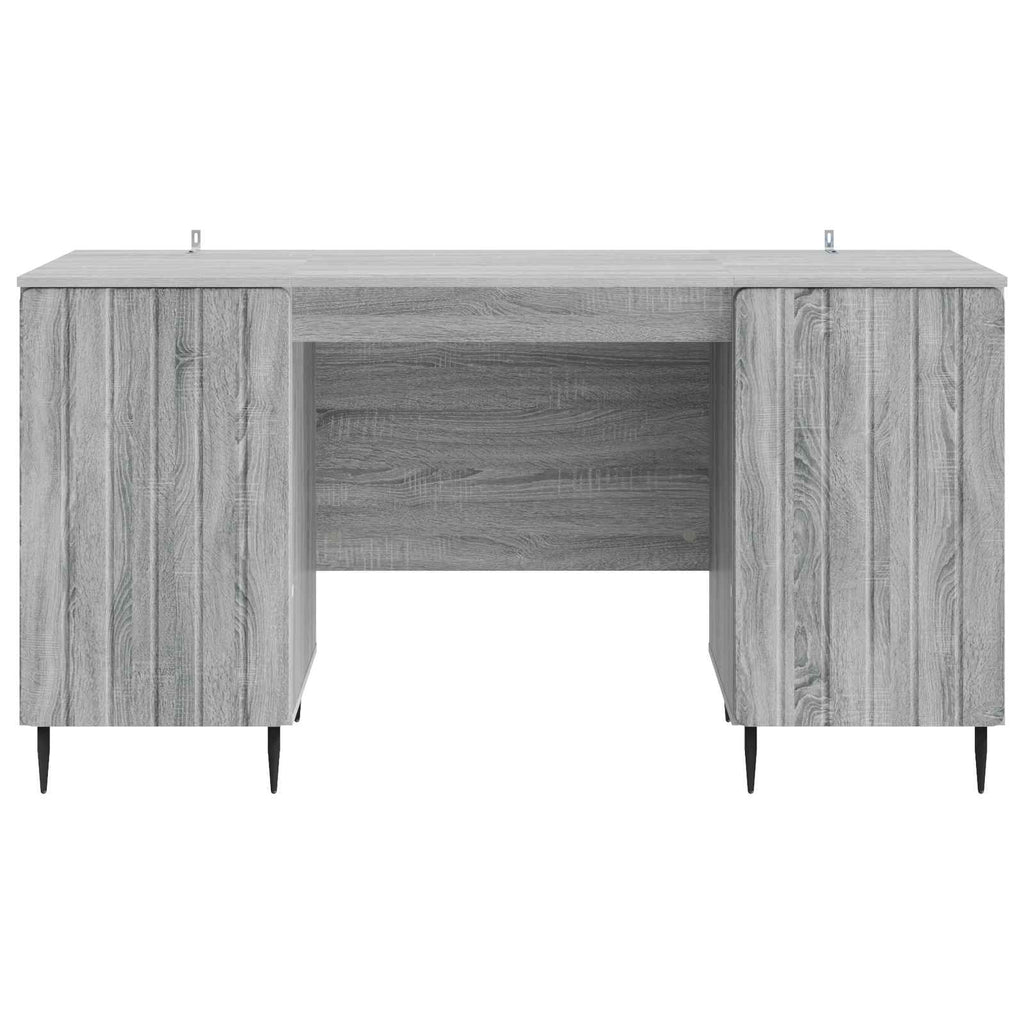 Escritorio Gris Sonoma 142,5 x 50 x 75 cm Madera de Ingeniería