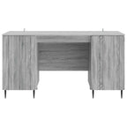 Escritorio Gris Sonoma 142,5 x 50 x 75 cm Madera de Ingeniería