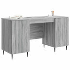 Escritorio Gris Sonoma 142,5 x 50 x 75 cm Madera de Ingeniería