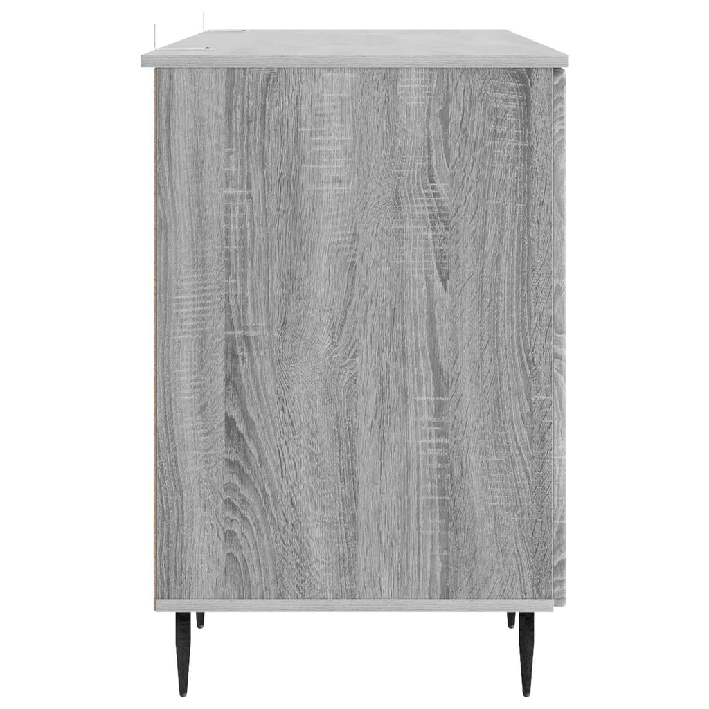 Escritorio Gris Sonoma 142,5 x 50 x 75 cm Madera de Ingeniería