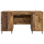 Escritorio con estante Madera envejecida 142,5 x 50 x 75 cm