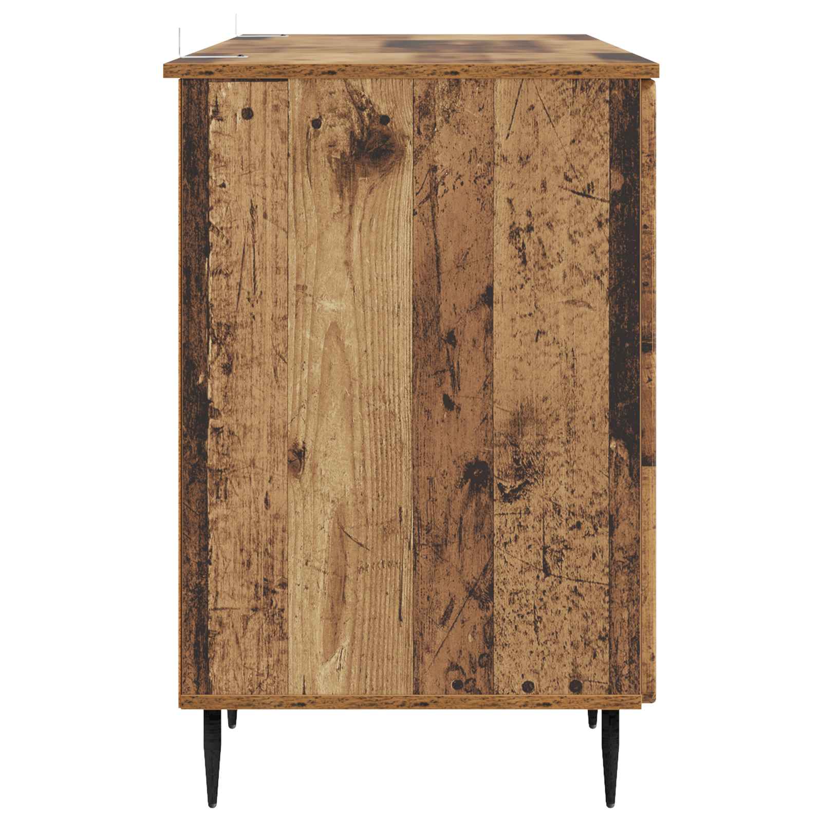 Escritorio con estante Madera envejecida 142,5 x 50 x 75 cm