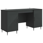 Escritorio Negro 142,5 x 50 x 75 cm Madera de Ingeniería