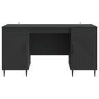 Escritorio Negro 142,5 x 50 x 75 cm Madera de Ingeniería