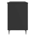 Escritorio Negro 142,5 x 50 x 75 cm Madera de Ingeniería