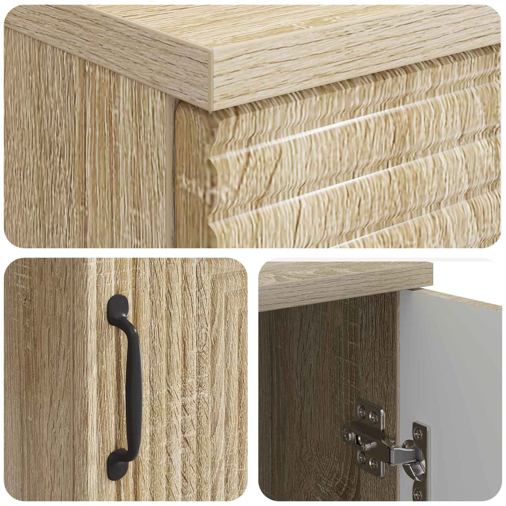 Escritorio Roble Sonoma 142,5 x 50 x 75 cm Madera de Ingeniería