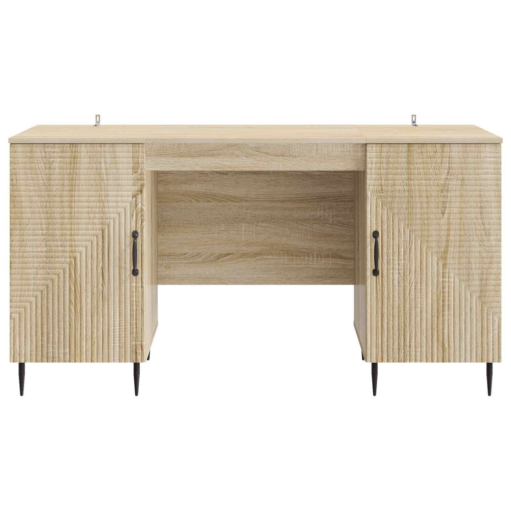 Escritorio Roble Sonoma 142,5 x 50 x 75 cm Madera de Ingeniería
