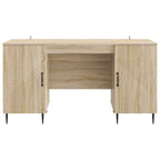 Escritorio Roble Sonoma 142,5 x 50 x 75 cm Madera de Ingeniería