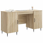 Escritorio Roble Sonoma 142,5 x 50 x 75 cm Madera de Ingeniería
