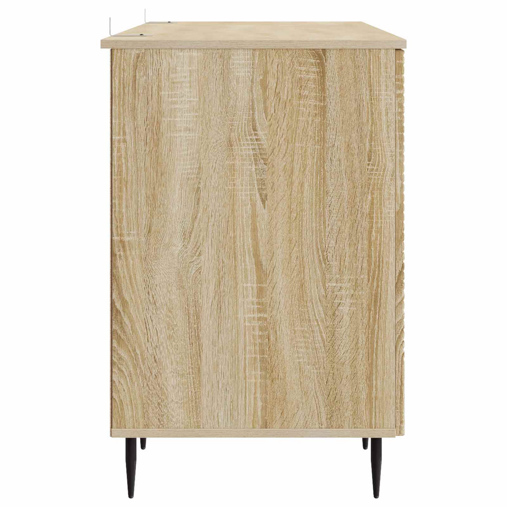 Escritorio Roble Sonoma 142,5 x 50 x 75 cm Madera de Ingeniería