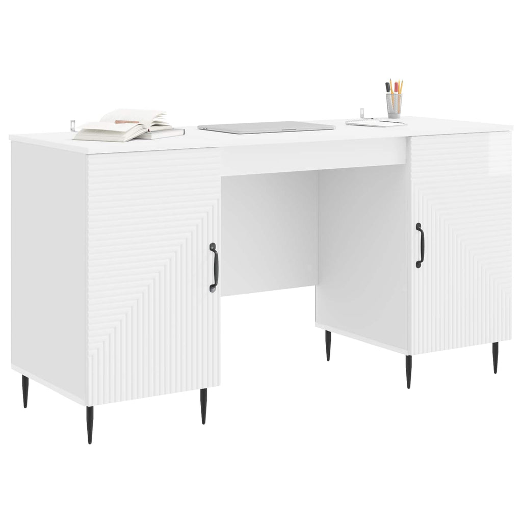 Escritorio Brillante 142,5 x 50 x 75 cm Madera de Ingeniería
