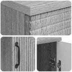 Escritorio Gris Sonoma 142,5 x 50 x 75 cm Madera de Ingeniería