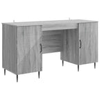 Escritorio Gris Sonoma 142,5 x 50 x 75 cm Madera de Ingeniería