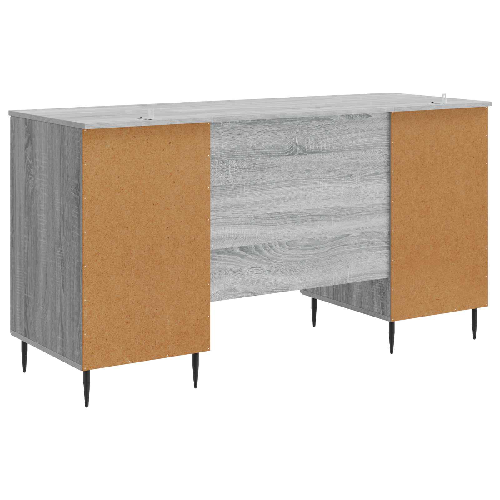 Escritorio Gris Sonoma 142,5 x 50 x 75 cm Madera de Ingeniería
