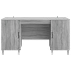 Escritorio Gris Sonoma 142,5 x 50 x 75 cm Madera de Ingeniería