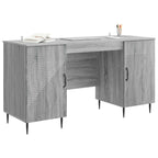 Escritorio Gris Sonoma 142,5 x 50 x 75 cm Madera de Ingeniería