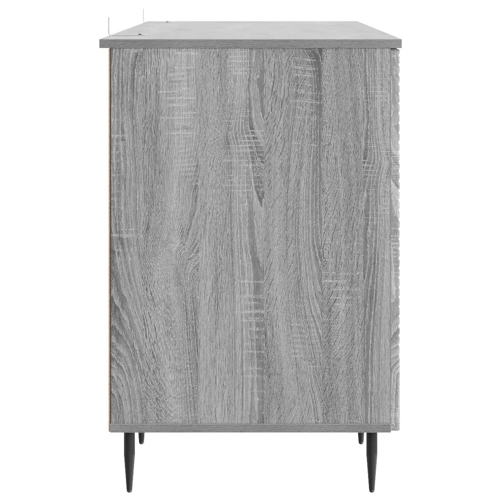 Escritorio Gris Sonoma 142,5 x 50 x 75 cm Madera de Ingeniería