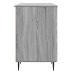 Escritorio Gris Sonoma 142,5 x 50 x 75 cm Madera de Ingeniería