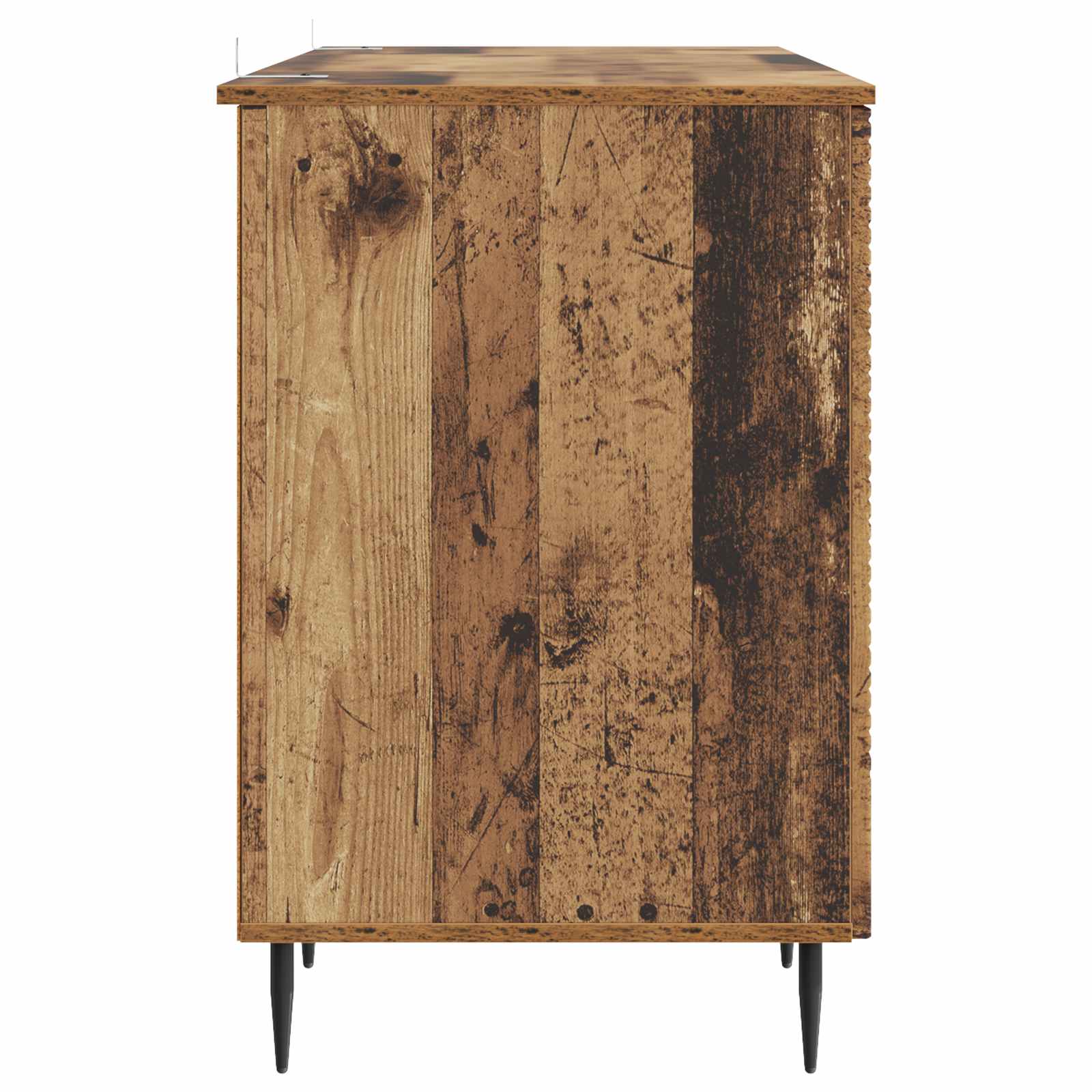 Escritorio con estante Madera envejecida 142,5 x 50 x 75 cm