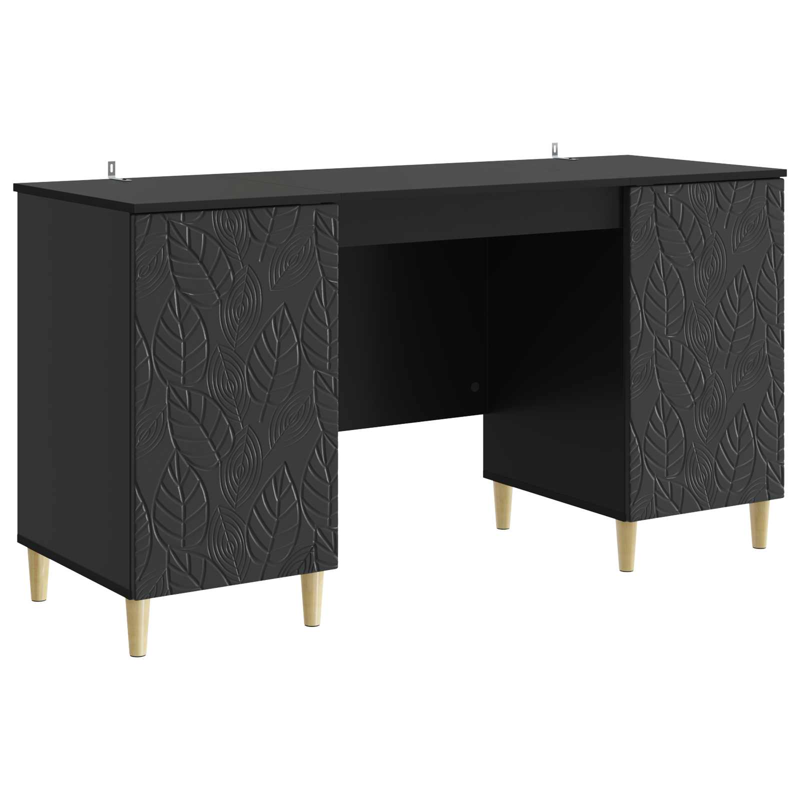 Glossy White Engineered Wood Desk
