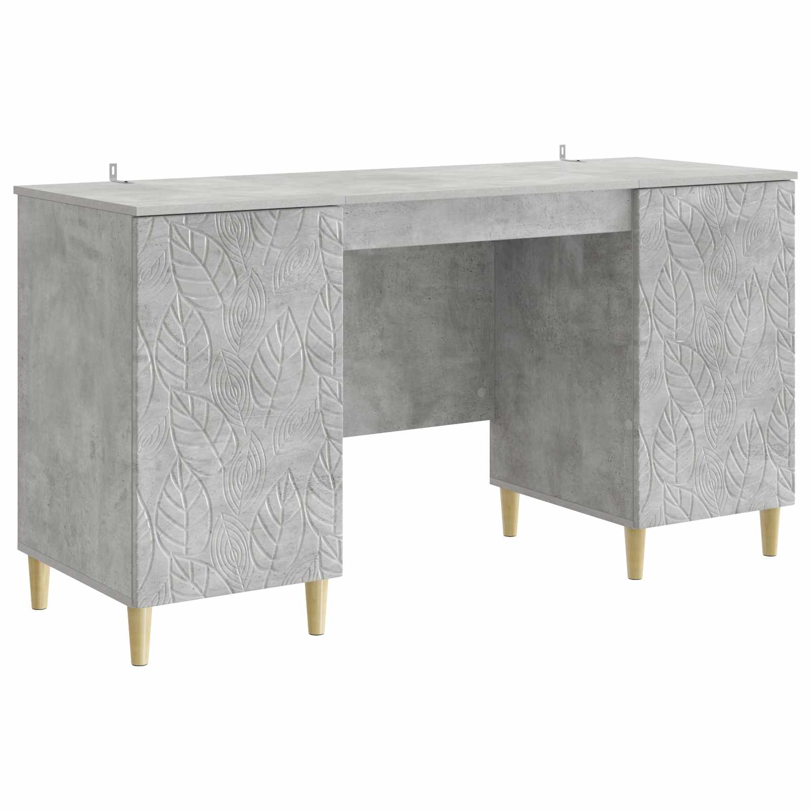 Glossy White Engineered Wood Desk