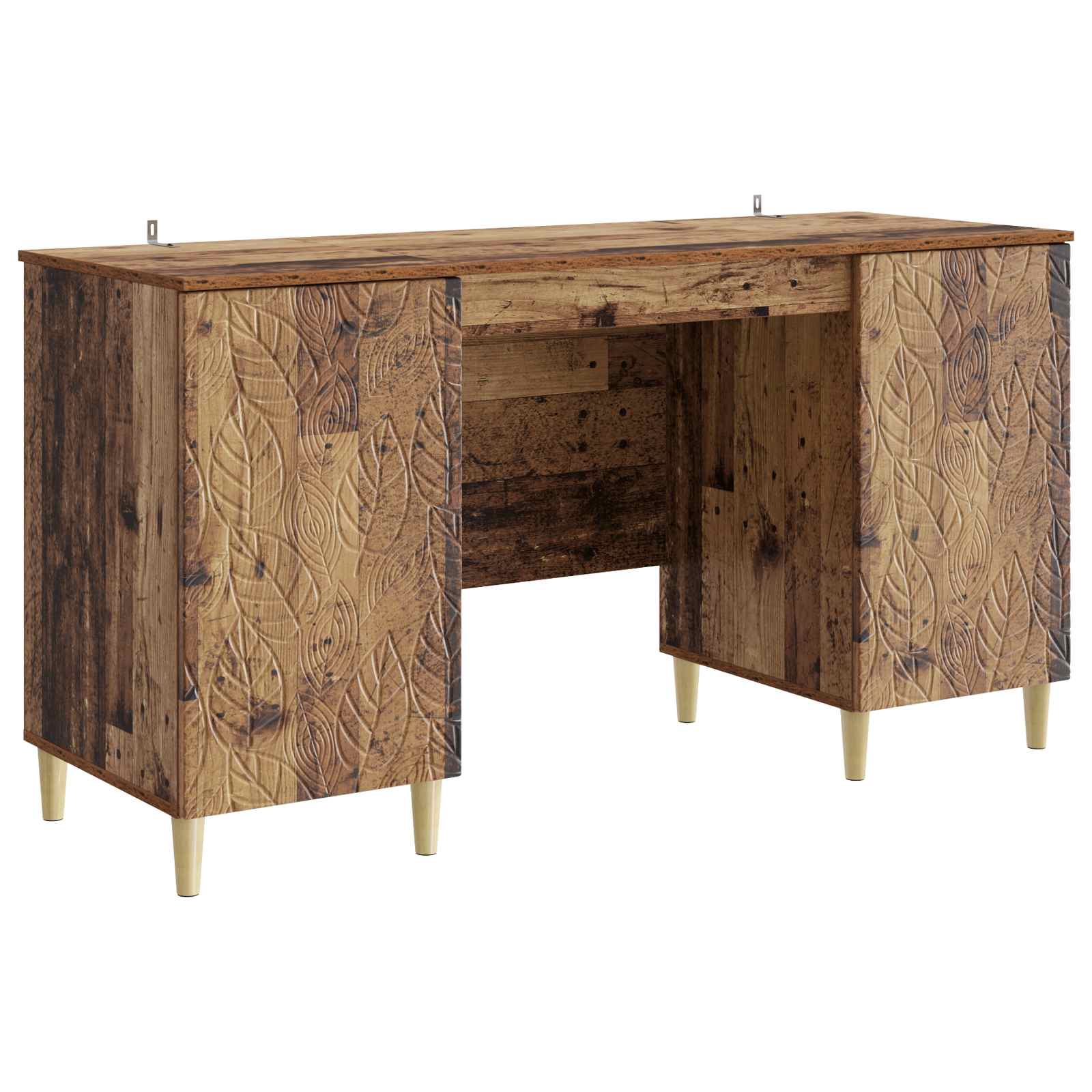 Glossy White Engineered Wood Desk