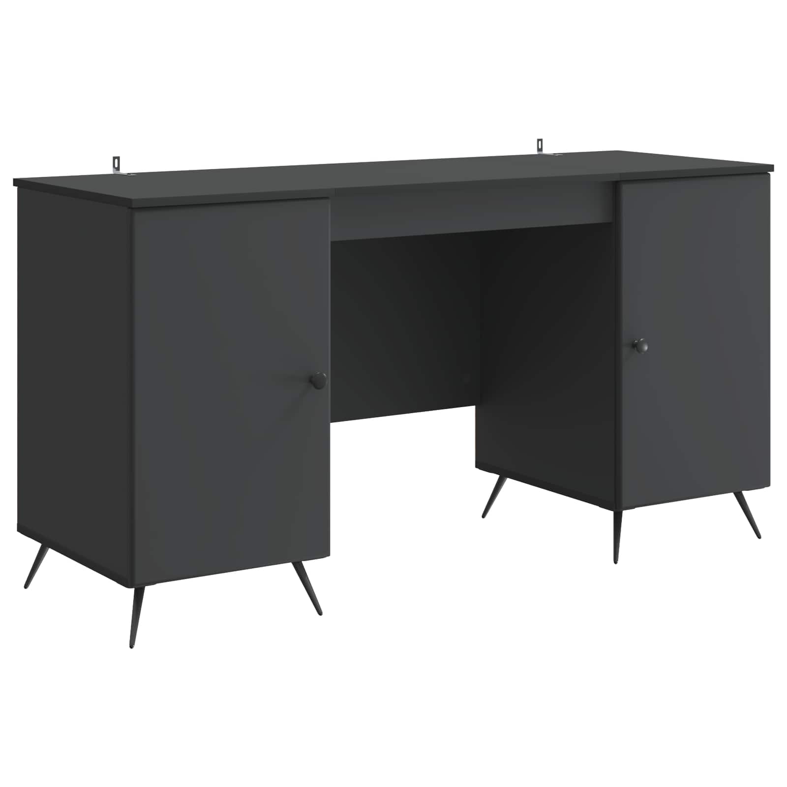 High Gloss Desk 142.5 x 50 x 75 cm Engineered Wood