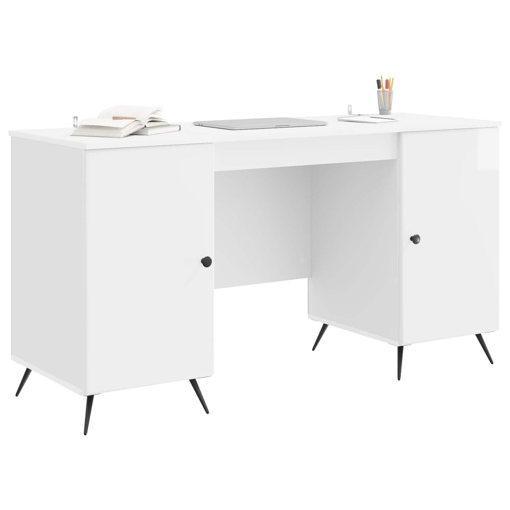 Escritorio Brillante 142,5 x 50 x 75 cm Madera de Ingeniería