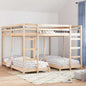 Estructura de litera triple 140 x 200 cm Madera de pino macizo