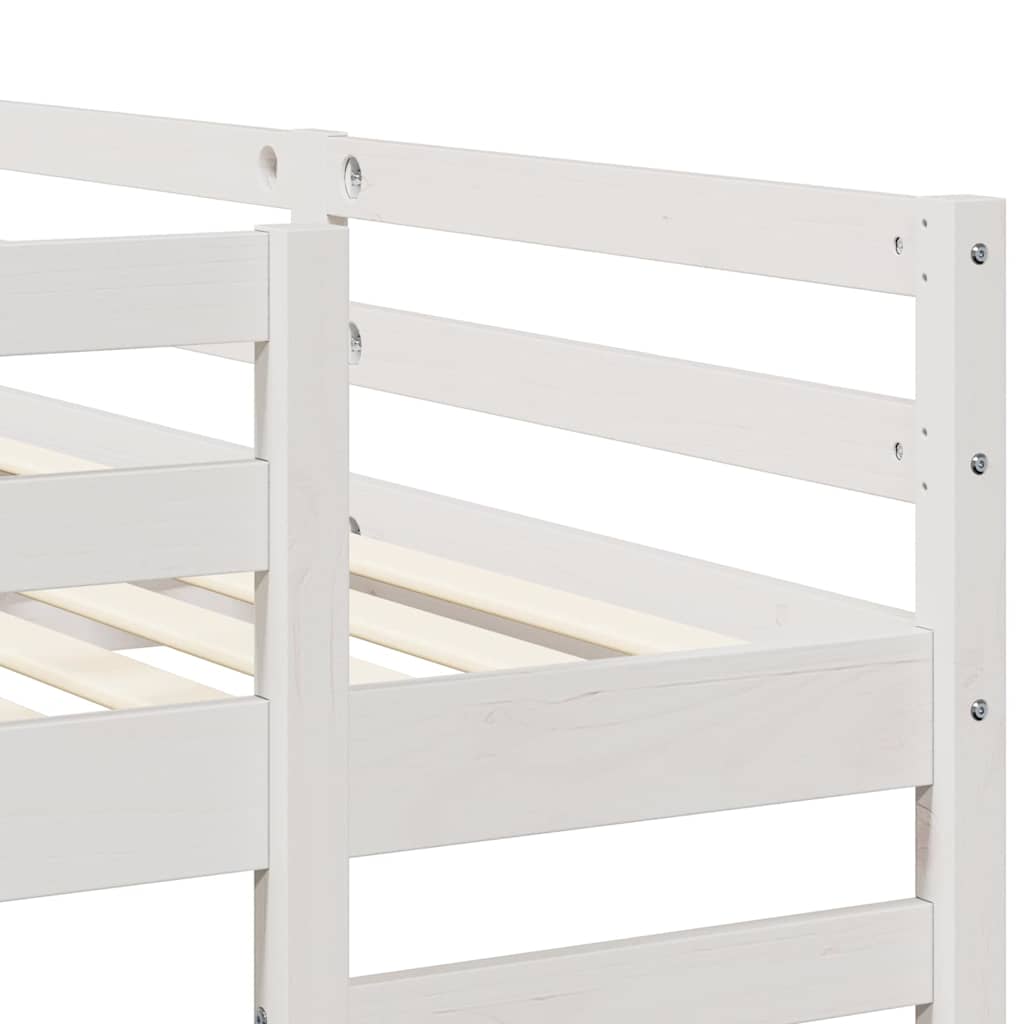 Estructura de litera triple 140 x 200 cm Madera de pino macizo