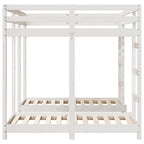 Estructura de litera triple 140 x 200 cm Madera de pino macizo