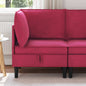 Yellow Velvet Corner Sofa with Storage