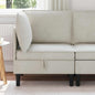 Yellow Velvet Corner Sofa with Storage
