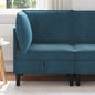 Yellow Velvet Corner Sofa with Storage