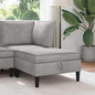 Yellow Velvet Corner Sofa with Storage
