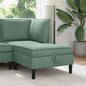 Yellow Velvet Corner Sofa with Storage