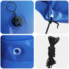 Almohada de piscina de invierno Azul Ø 220 x 140 cm PVC