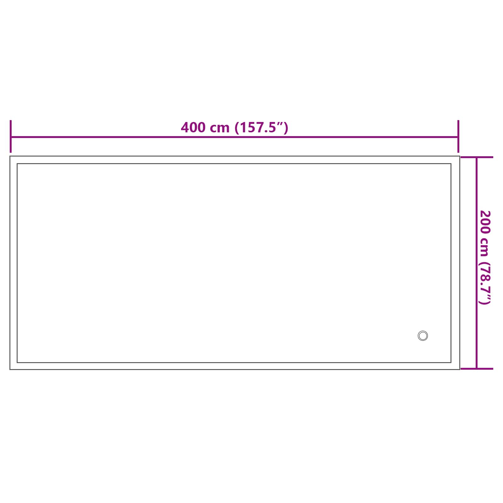Almohada de piscina de invierno Azul 380 x 180 x 140 cm PVC