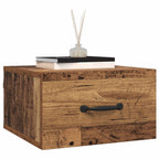 Armario de Noche con cajón Madera envejecida 35 x 35 x 20 cm