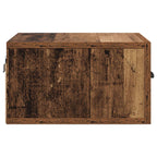 Armario de Noche con cajón Madera envejecida 35 x 35 x 20 cm