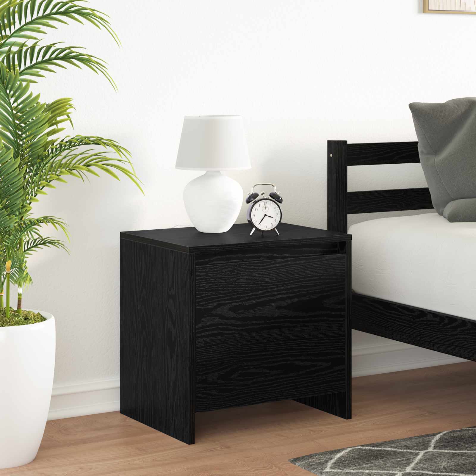 Vintage Wooden Bedside Cabinet 45 x 34 x 44.5 cm