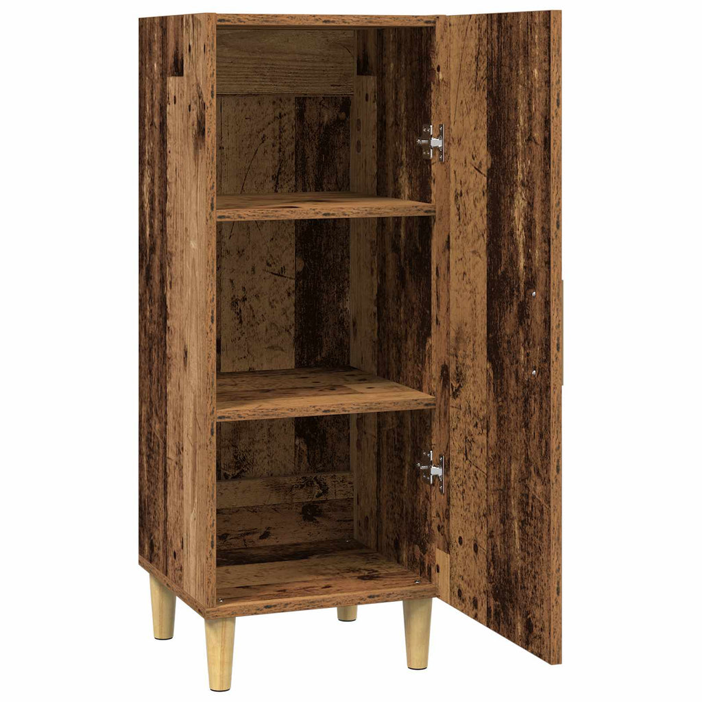 Aparador Madera envejecida 34,5 x 34 x 90 cm