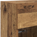 Mueble de TV Montado en la Pared con LED Madera envejecida