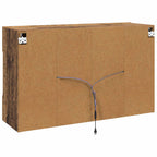 Mueble de TV Montado en la Pared con LED Madera envejecida