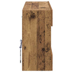 Mueble de TV Montado en la Pared con LED Madera envejecida