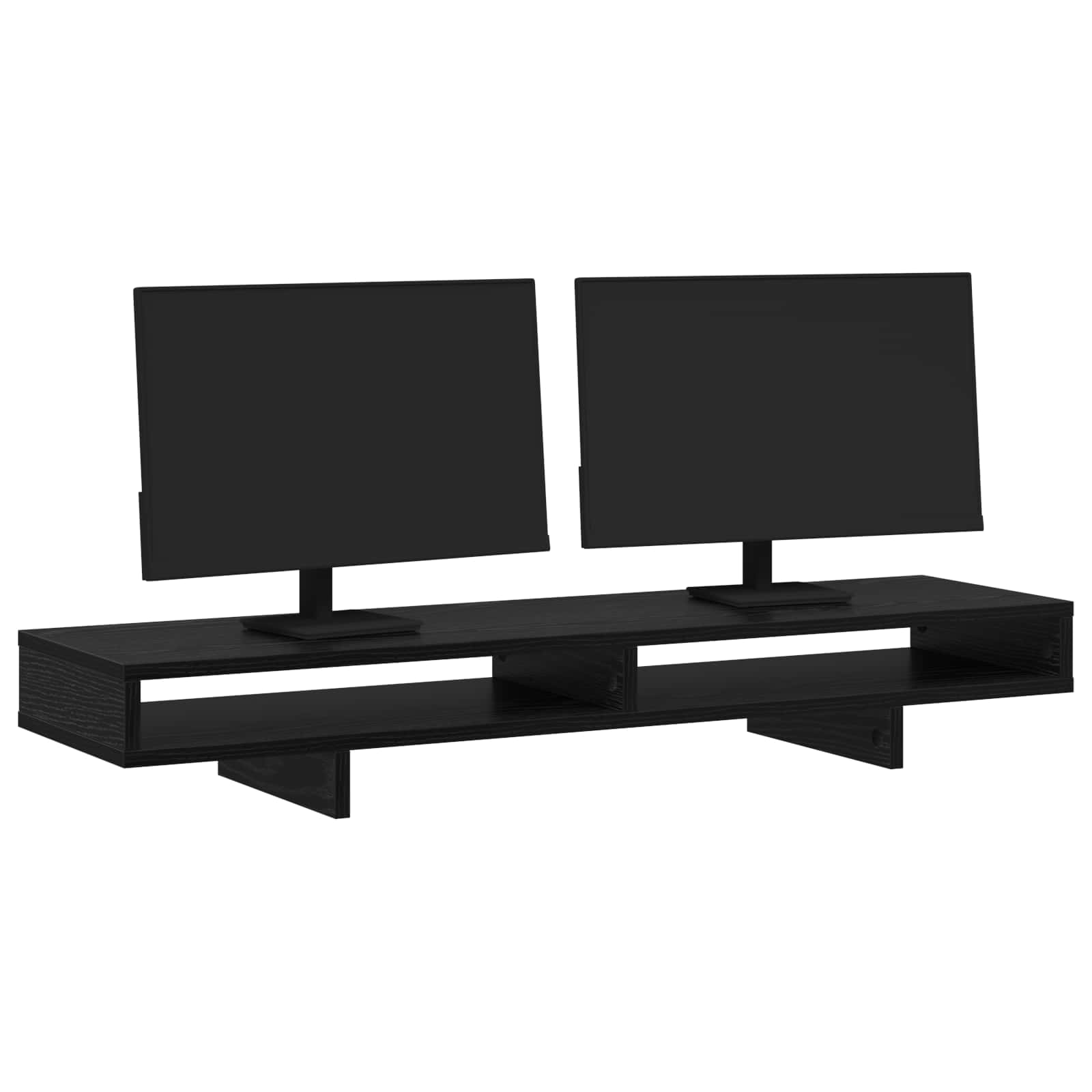 Soporte para Monitor con estante Negro 100 x 27 x 15 cm