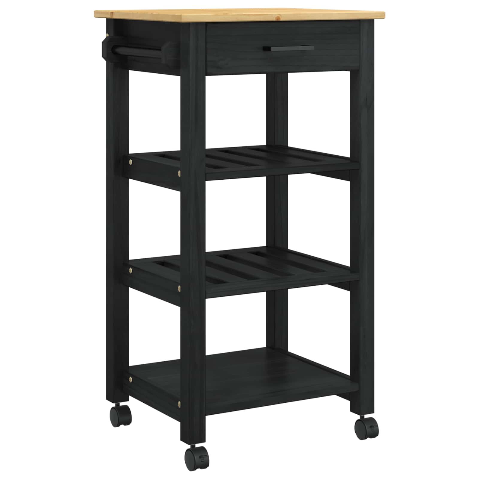 Carro de Cocina MONZA Negro 48 x 40 x 88,5 cm