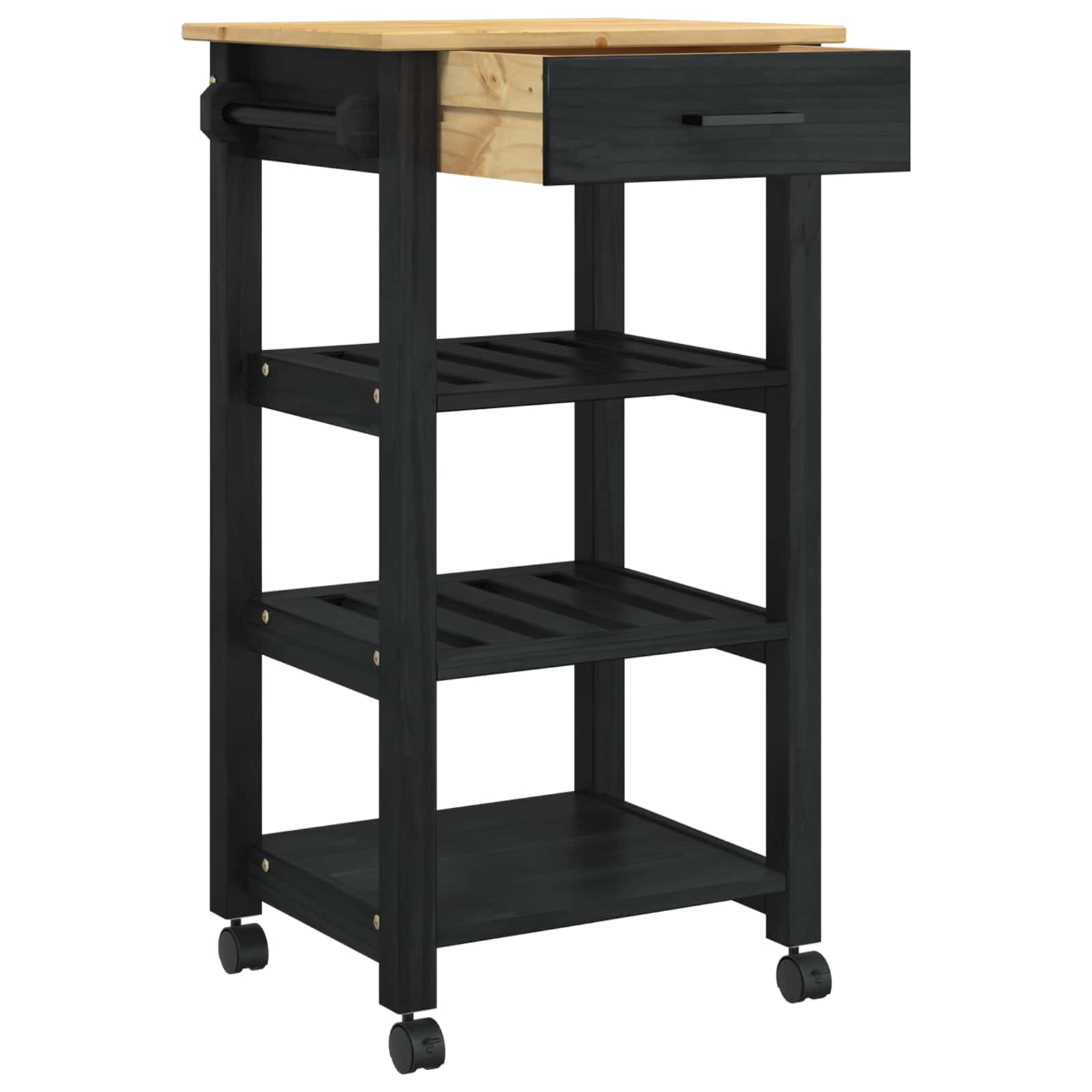 Carro de Cocina MONZA Negro 48 x 40 x 88,5 cm