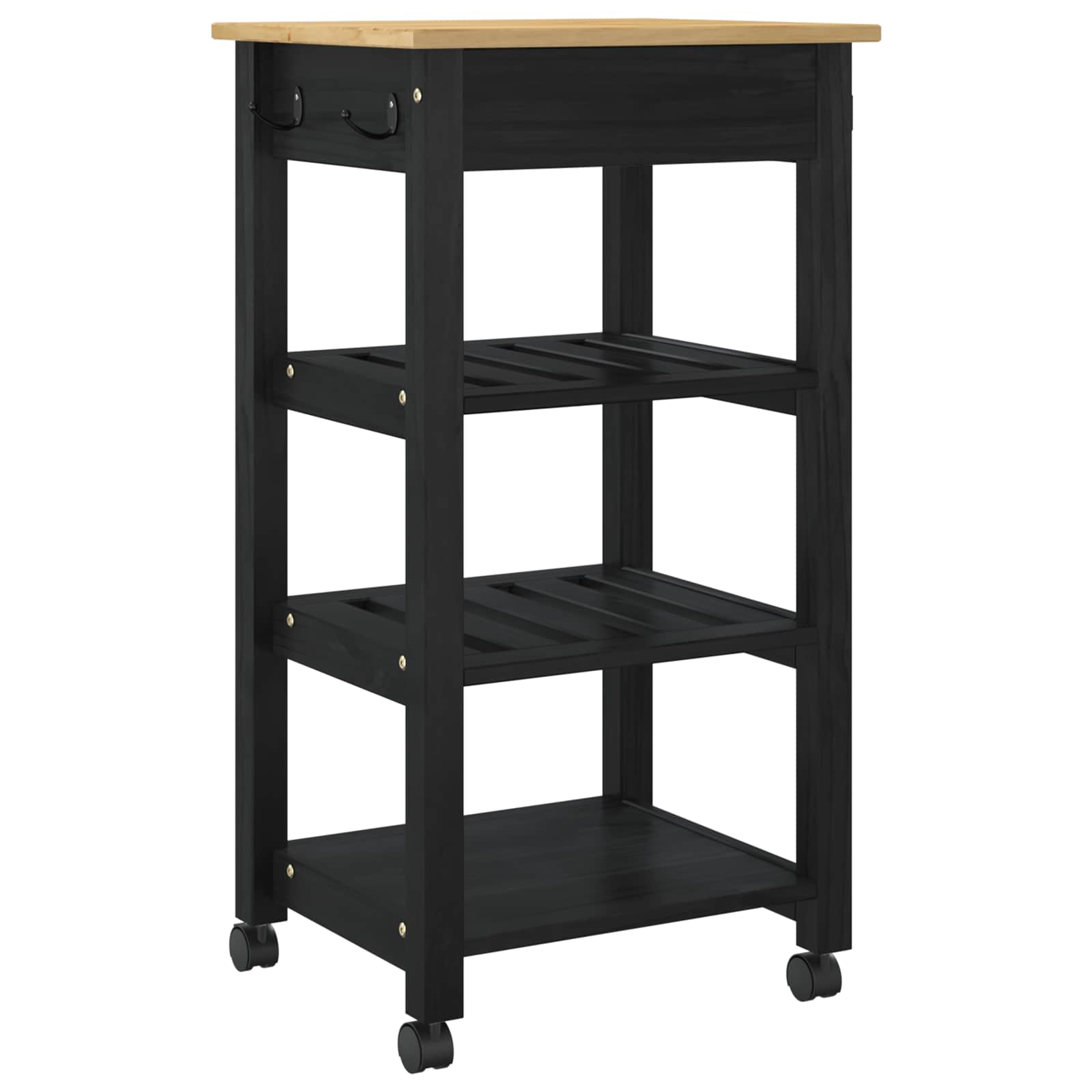 Carro de Cocina MONZA Negro 48 x 40 x 88,5 cm