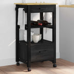 Carro de Cocina MONZA Negro 48 x 40 x 88,5 cm